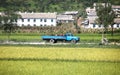 North korean village scenery Royalty Free Stock Photo