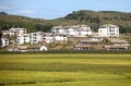 North korean village scenery Royalty Free Stock Photo