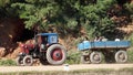 North korean village scenery Royalty Free Stock Photo