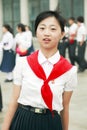 North Korean young pioneer Royalty Free Stock Photo