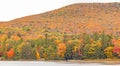 North Lake, shoreline and Autumn colors Royalty Free Stock Photo