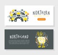 North Land Landing Page Template Design, Wild North Discovery Expedition, Exploration, Outdoor Wilderness Adventure