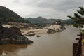 North Laos Mekong River Cruise near Luang Brabang Royalty Free Stock Photo