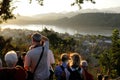 North-Laos: Viewing to the `Phou Si` mountain range from the ancient royal city Luang Prabang