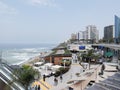 North of Lima bay from Miraflores a shopping mall Royalty Free Stock Photo