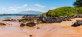 North Maui and Exposed Lava on Charley Young Beach