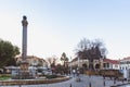North Nicosia, Turkish Republic of Northern Cyprus - February 27, 2019: Venetian Column at the Sarayonu Square in North