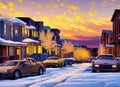 North Park Hill neighborhood in Denver, Colorado USA. Royalty Free Stock Photo