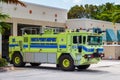 North Perry Airport Pembroke Pines Fire Rescue truck parked outside Station 33 - Pembroke Pines, Florida, USA