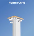 North Platte Nebraska with famous buildings