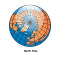 North Pole Globe