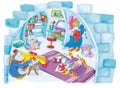 North pole penguin igloo,