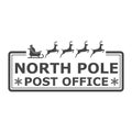 North Pole, post office sign or stamp Royalty Free Stock Photo