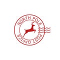 North Pole, post office sign or stamp Royalty Free Stock Photo