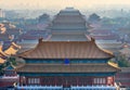 North Red Entrance Many Yellow Roofs Forbidden City Beijing Chin Royalty Free Stock Photo