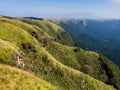 North rim wall of Aso volcanic caldera Royalty Free Stock Photo