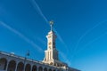 The North River Terminal - passenger terminal of river transport in Moscow. North River Terminal after reconstruction Royalty Free Stock Photo