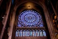 North Rose window at Notre Dame cathedral