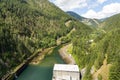 North Santiam river in Oregon in summer