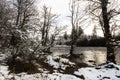 North Santiam river in winter. Oregon