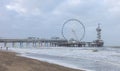 North Sea beach and Scheveningen Pier Royalty Free Stock Photo