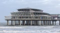 North Sea beach and Scheveningen Pier Royalty Free Stock Photo