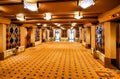 Staircase and elevators inside the cruise ship Costa Favolosa of Costa Cruises Royalty Free Stock Photo