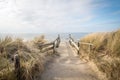 The beach in Domburg, the Netherlands, on a sunny day..