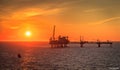 North Sea Oil and Gas platform Royalty Free Stock Photo