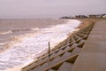 Windy day on Heacham`s north promenade.