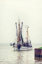 North Sea shrimp boats Royalty Free Stock Photo