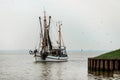 North Sea shrimp boats Royalty Free Stock Photo