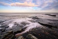 North Sea twists through Howick Rocks