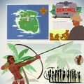 North sentinel island, missing island. Sentinelese people. map infographic- vector illustration