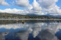 North shore area of Lake Whatcom in fall Royalty Free Stock Photo