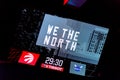 We the North sign on the screen