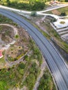 Aerial view of the toll road highway from Mandela Angels St Catherine to Ocho Rios St Ann