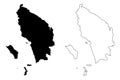North Sumatra map vector