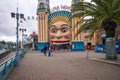 view of entrance to Luna Park located at Milson\'s Point of North Sydney Royalty Free Stock Photo