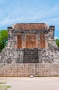 North Temple at the Great Ball Court, Chichen Itza, Yucatan, Mex Royalty Free Stock Photo