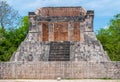 North Temple at the Great Ball Court, Chichen Itza, Yucatan Royalty Free Stock Photo