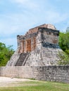 North Temple at the Great Ball Court, Chichen Itza, Yucatan Royalty Free Stock Photo