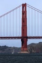 North Tower Golden Gate Bridge San Francisco Californai Royalty Free Stock Photo