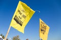 NORTH VANCOUVER, BC, CANADA - OCT 28, 2017: Protest signs at Cates Park with a message against the Kinder Morgan