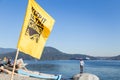 NORTH VANCOUVER, BC, CANADA - OCT 28, 2017: Protest signs at Cates Park with a message against the Kinder Morgan