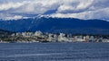 North Vancouver Cityscape, flase creek and grouse mountain Royalty Free Stock Photo