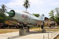 North Vietnamese Air Force MiG-21 displayed at the Hue Museum.