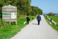 North wales Coastal path at Flint