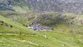 Tourist building complex at Pen Y Pass in Snowdonia mountains