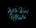 North Wind In Knotwork Lettering Text